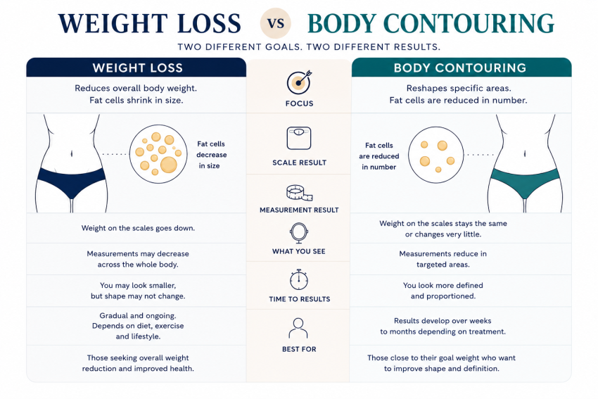 weight loss vs body contouring 